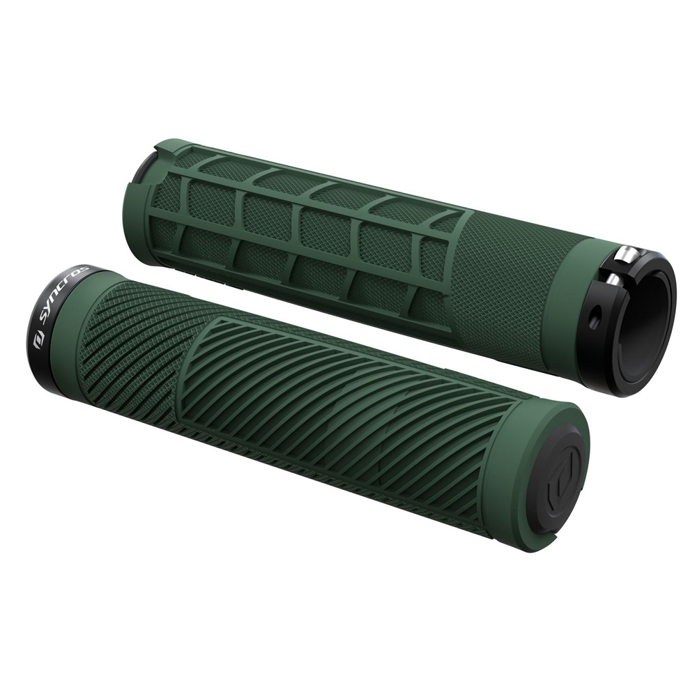 CHWYTY SYNCROS GRIPS AM LOCK ON DEEP GREEN M-135002