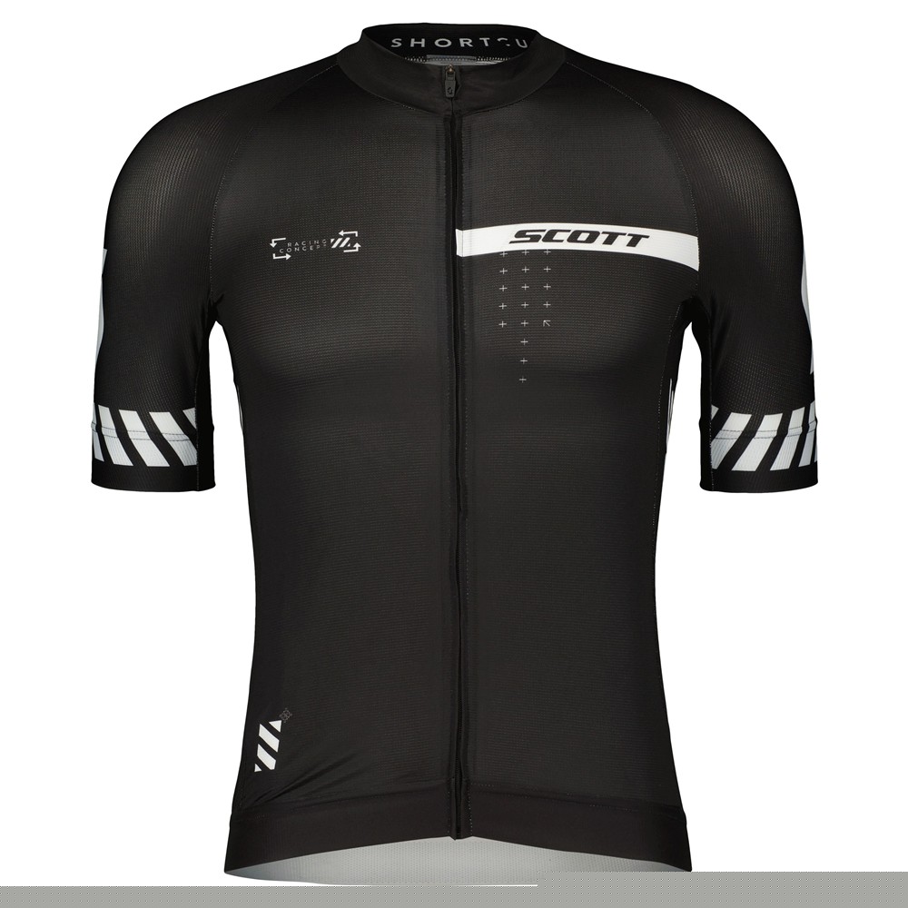 KOSZULKA SCOTT RC PRO S/SL BLACK/WHITE ROZ.M -138872