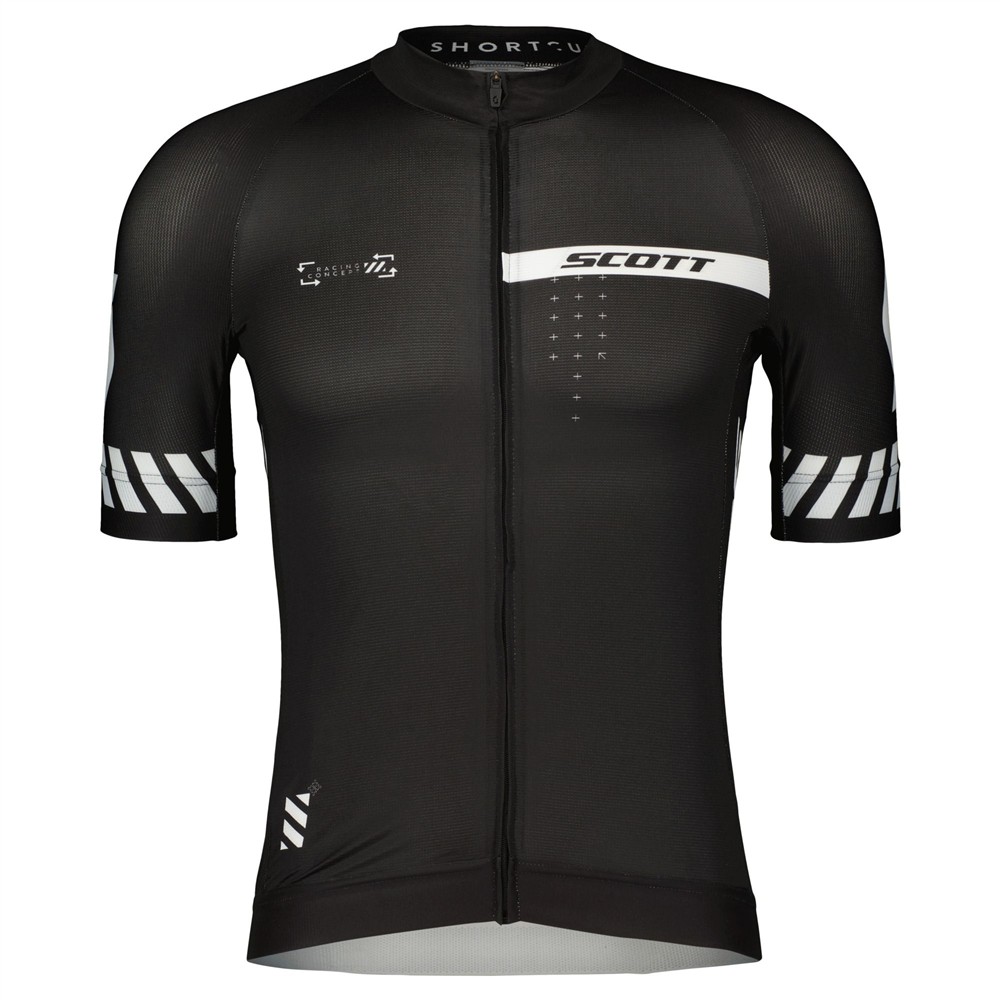 KOSZULKA SCOTT RC PRO S/SL BLACK/WHITE ROZ.L-135213