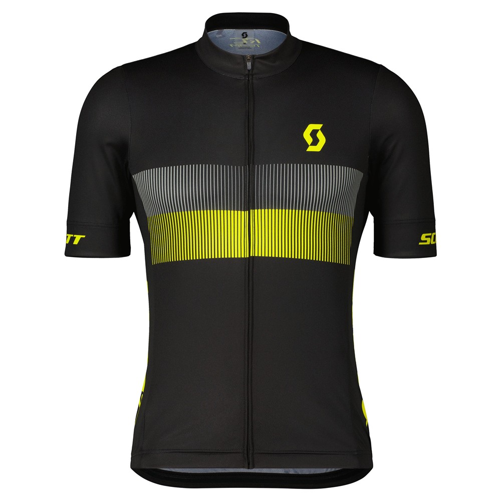 KOSZULKA SCOTT RC TEAM S/SL BLK/YELLOW ROZ.S 2024-138887