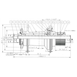 PIASTA TYŁ NOVATEC D902SB-B12-A4A-MS 6 ŚRUB 12x148MM MICRO SPLINE 32OTW-140505