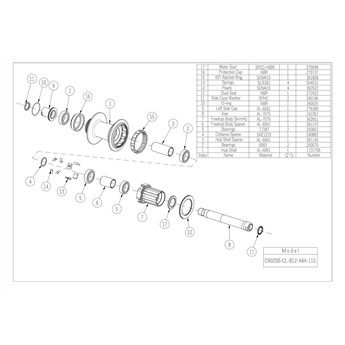 PIASTA TYŁ NOVATEC D902SB-CL-B12 12x148MM SHIMANO HG 32OTW-140497