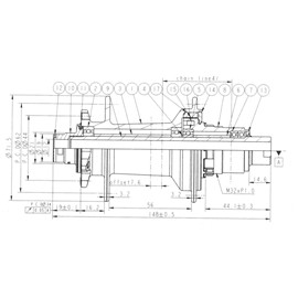 PIASTA TYŁ NOVATEC D902SB-B12-S4S-S11 6 ŚRUB 12x148MM XD 32OTW-140500