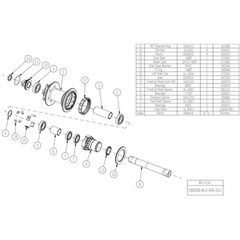 PIASTA TYŁ NOVATEC D902SB-B12-S4S-S11 6 ŚRUB 12x148MM XD 32OTW-140499