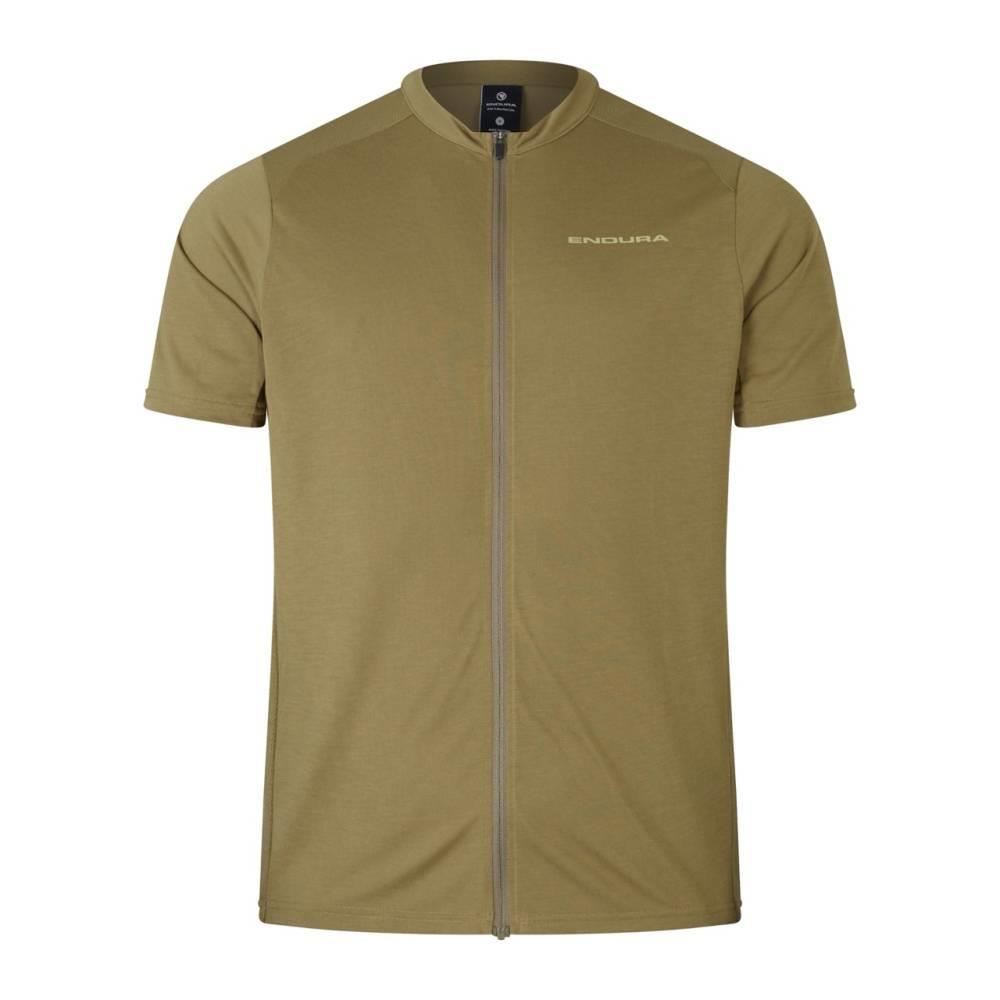 KOSZULKA ENDURA LOOP ZIPPED JERSEY TW GREEN ROZ.L-140118