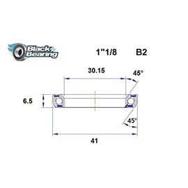 ŁOŻYSKO BLACKBEARING B2 30,15x41x6,5 45/45 1" 1/8-132278