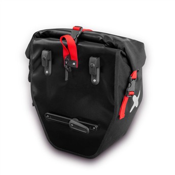SAKWY NA BAGAŻNIK EXTRAWHEEL  BIKER BLACK 2x25L-162442