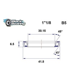 ŁOŻYSKO DO STERÓW BLACKBEARING B5 30,15x41,8x6,5 45/45 1" -132297