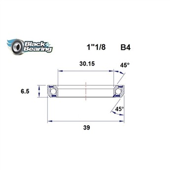ŁOŻYSKO DO STERÓW BLACKBEARING B4 30,15x39x6,5 45/45-160825