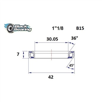 ŁOŻYSKO DO STERÓW BLACKBEARING B15 30,05x42x7 36/45-160823
