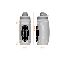 BIDON FIDLOCK TWIST 590ML PRZEZROCZYSTY + BAZA 09636-162732