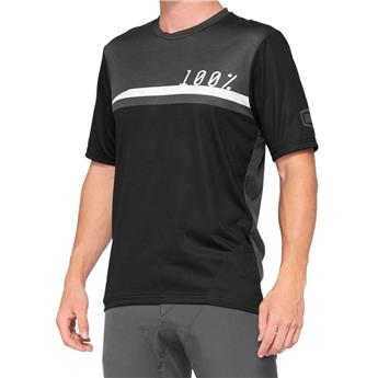 KOSZULKA 100% AIRMATIC S/SL BLACK ROZ.L-123107