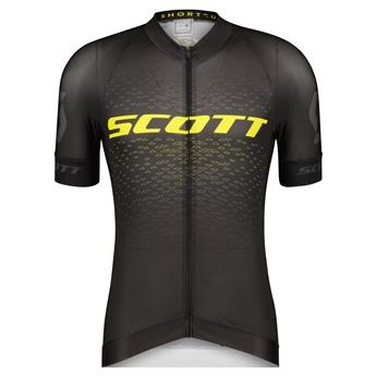 KOSZULKA SCOTT RC PRO S/SL BLK/YELLOW ROZ.L 2022-125985