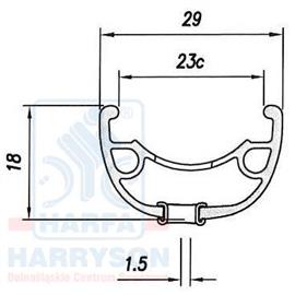 OBRĘCZ 27.5 32H MACH1 KLIXX DISC-113435