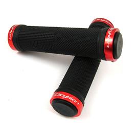 CHWYTY BICYKLON LOCK-ON CZERWONE-115901