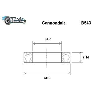 ŁOŻYSKO BLACKBEARING B543 39,7x50,8x7,14-132270