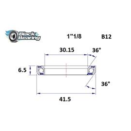 ŁOŻYSKO BLACKBEARING B12 30,15x41,5x6,5 36/36 1"-132285