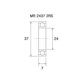 ŁOŻYSKO BLACKBEARING UB-1437-B3 24x37x7-133399
