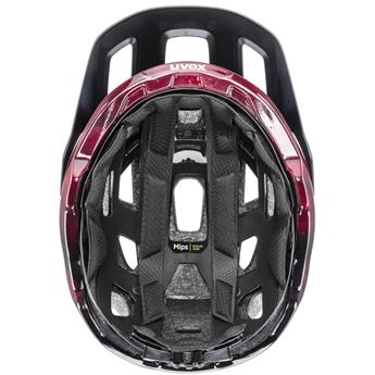 KASK UVEX REACT MIPS BLACK/RED ROZ.56-59CM -133817