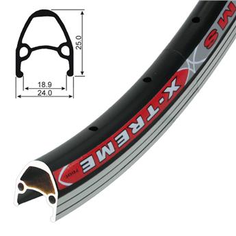 OBRĘCZ 26 36H X-RIMS X-TREME CZARNA STOŻEK-101298