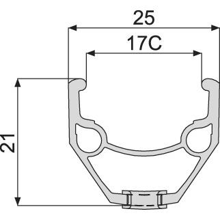 OBRĘCZ 26 32H MACH1 MX DISC X-COUNTRY BIAŁA-101760