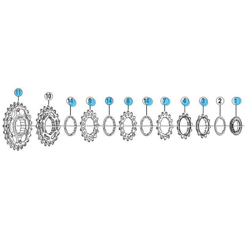 KORONKA KASETY SHIMANO CS-HG41 11Z 8RZ-108699