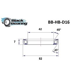 ŁOŻYSKO BLACKBEARING D16 42x52x7 45/45-134844