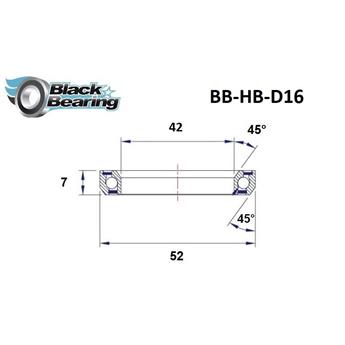 ŁOŻYSKO BLACKBEARING D16 42x52x7 45/45-134844